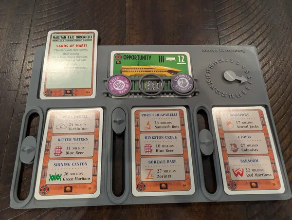 Crayon Rails (Empire Builder Series, Iron Dragon, Martian Rails, Etc.) Player Mat