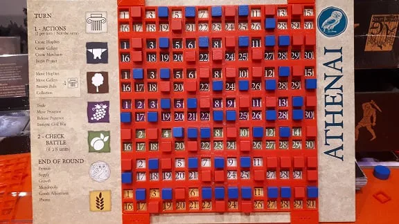 Polis Boardgame - board overlay