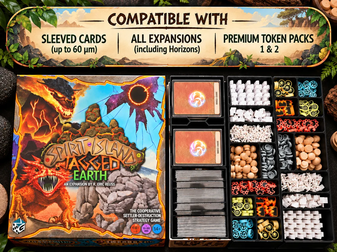 Spirit Island (all exp. & Premium tokens) - Insert