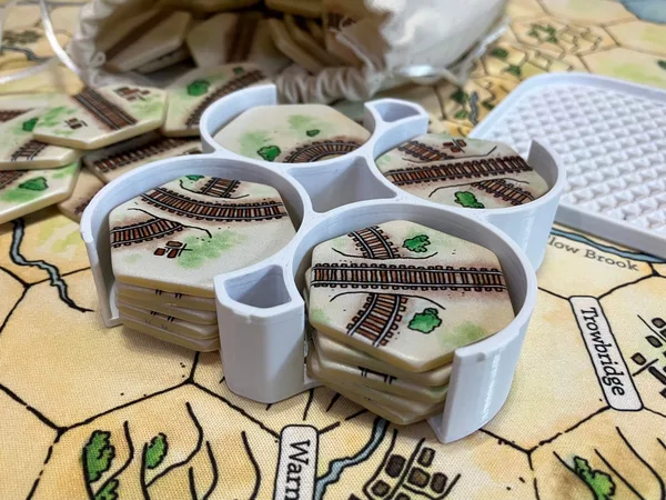 Uncommon Track Holder for Steam Power Boardgame