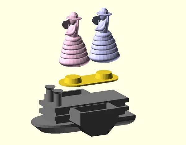 Mississippi Belle with Adapter (Game Piece)