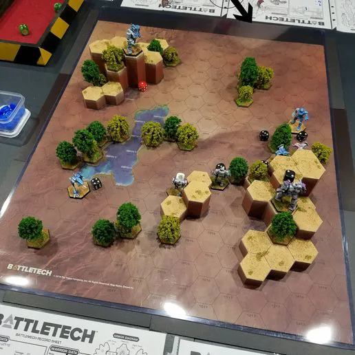 HEXTECH - Hex Hills - Simple Hex Hills (Free) - A Game of Armored Combat Map Pack (Battletech Compatible Hex Hills)
