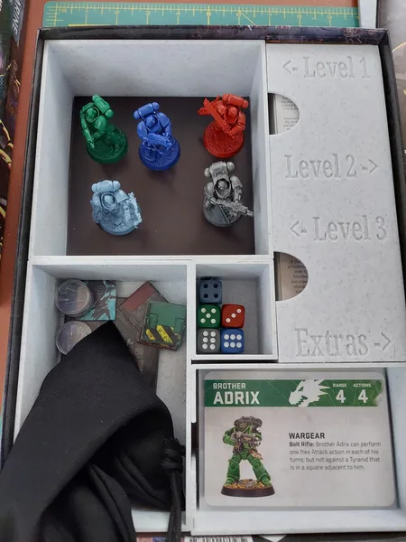 Storage Insert compatible with Space Marine Adventures: Tyranid Attack!