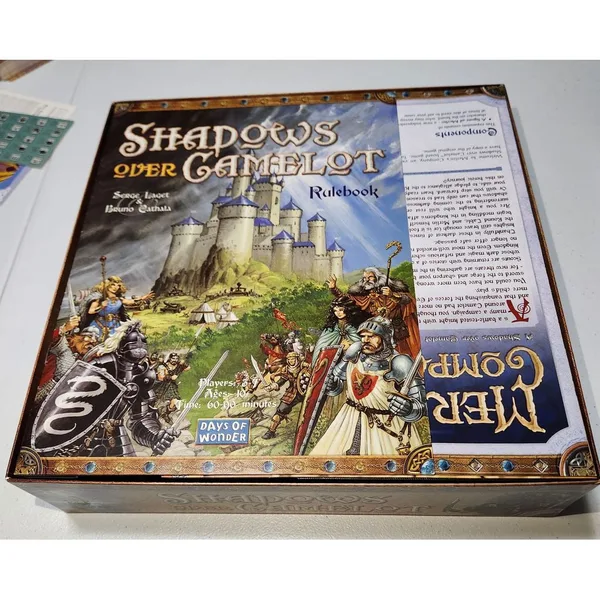 Shadows Over Camelot Insert (for Sleeved Cards and Merlin's Company)