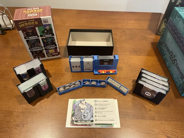 Small Time Heroes Board Game Insert