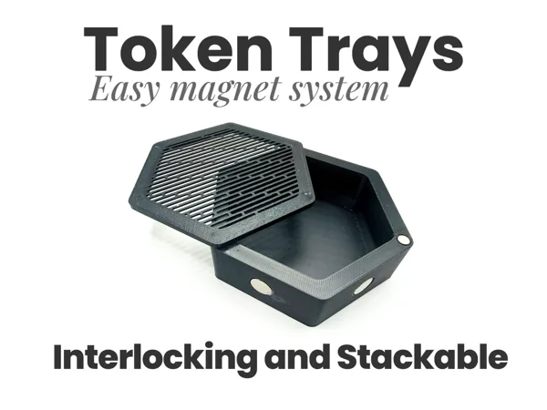 Hexagonal Magnetic Token Holder