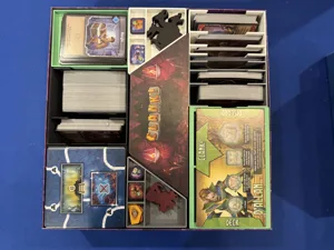 Clank! Catacombs insert/organizer - also holds Adventuring Party, Lairs and Lost Chambers, and Underworld