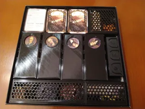 Brass Birmingham Insert with train-barge tokens and solo mautoma expansion