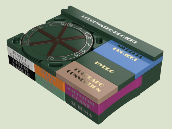 Wasserkraft + Erweiterungen Brettspiel Inlay