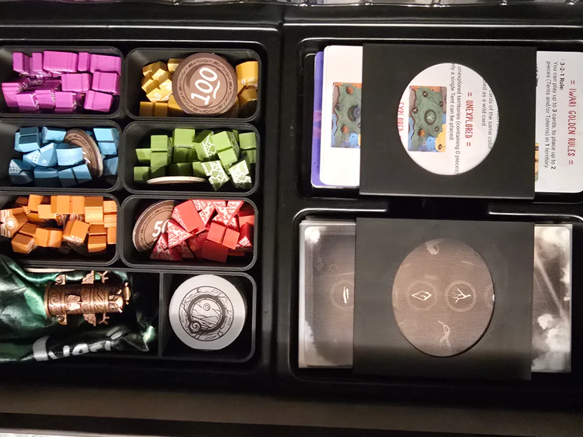 Iwari Deluxe Player & Token Trays +Card Covers
