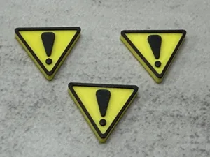 Damage or Attention Sign for RoboRally and Other Board Games