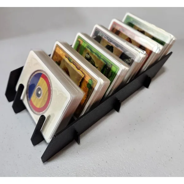 Collapsible Catan Card Holder for Sleeved Cards (& 5-6 Player Expansion)