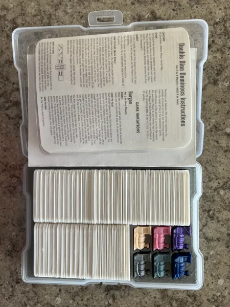 Double Nine Dominoes Insert for Photo Caddy