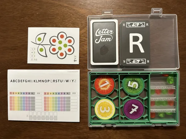 Letter Jam - Photo Box Game Organizer
