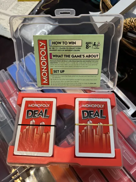 Monopoly Deal photo caddy insert