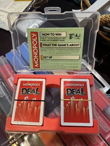 Monopoly Deal photo caddy insert