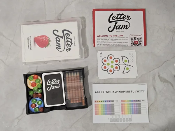 Letter Jam Board Game - Photo Caddy Insert