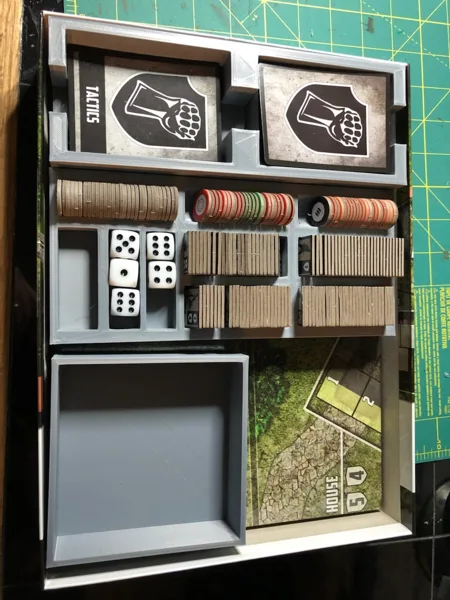 Castle Itter Game Piece Organizer & Dice Throw Box