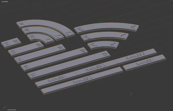 Star Wars X-Wing Movement Templates