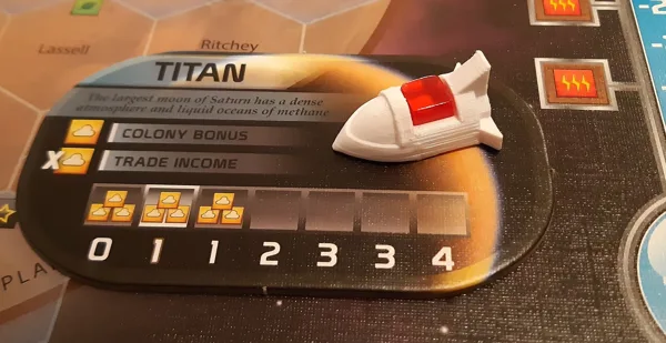 Trade ship model for Terraforming Mars: Colonies