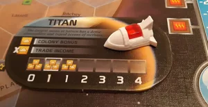 Trade ship model for Terraforming Mars: Colonies