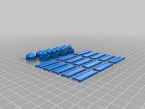 Settlers of Catan Round Player Pieces