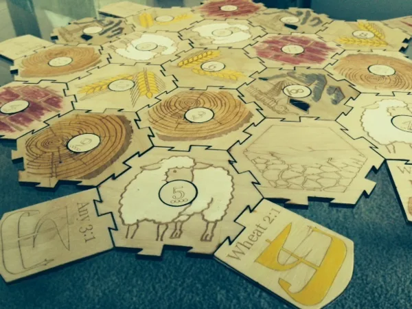 Yet another Settlers board + Building cost cards