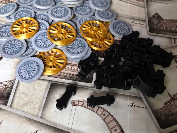 Free Ride Board Game Bits