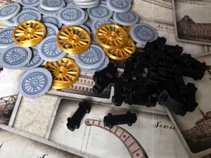 Free Ride Board Game Bits