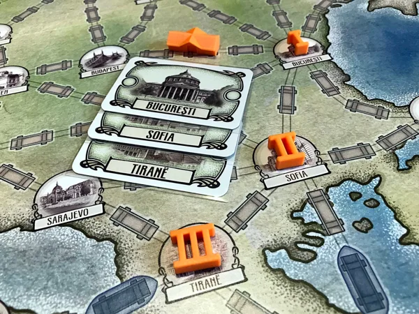 Route Tokens for Free Ride Board Game