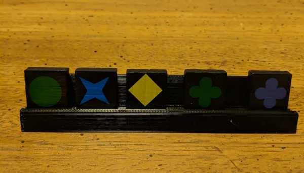 Qwirkle Tile Tray (for travel version tiles)