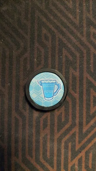 Parametric token protector for round board game tokens