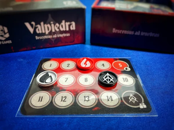 Health, damage and evil marker for Valpiedra boardgame