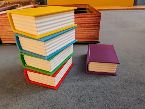 A Place for All My Books Game Player Token Book Boxes