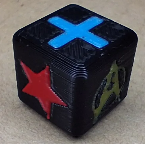 Star Trek: The Dice Game multi-color dice