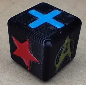 Star Trek: The Dice Game multi-color dice