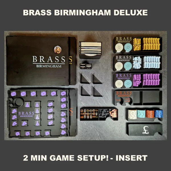 BRASS BIRMINGHAM DELUXE - INSERT, EINSATZ, INLAY, ORGANIZER