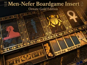 Men-Nefer + Promo Boardgame Insert Ornate Gold