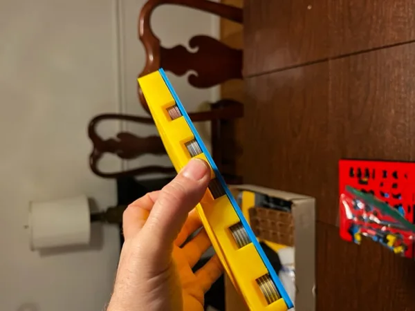 Remixed Ark Nova trays to add magnetic toppers
