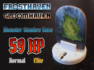 Frosthaven monster standee base 59 HP (Gloomhaven/Boardgame Health Tracker)