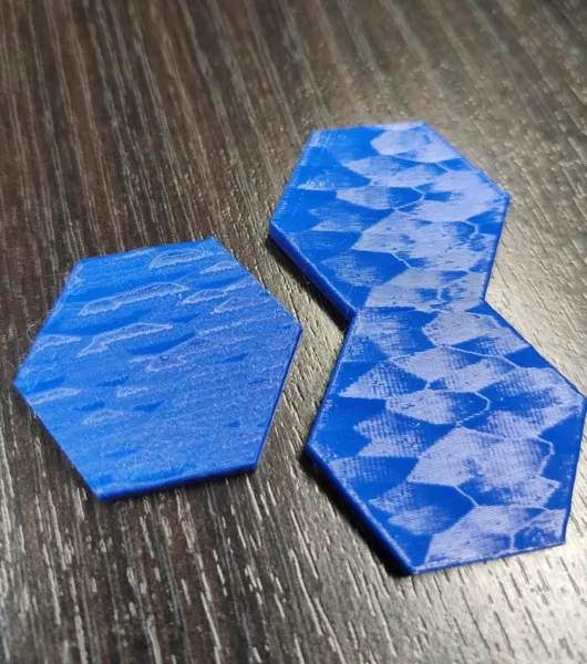 Water Tile Hexes (1 and 2 Hex) For Gloomhaven