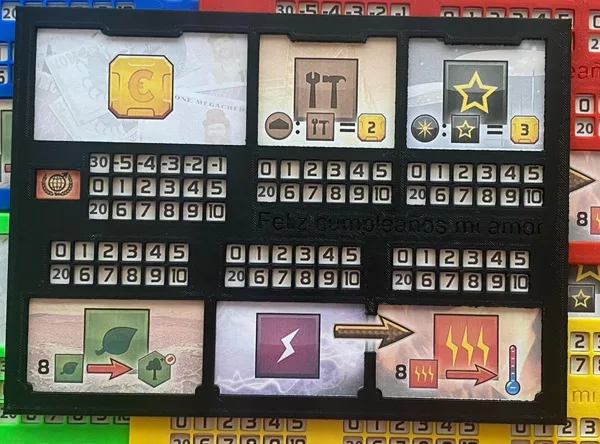 Player board for Terraforming Mars