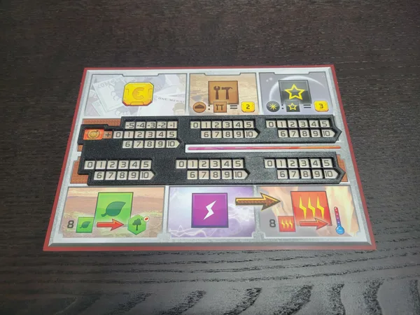 Terraforming Mars Player Mat Overlay