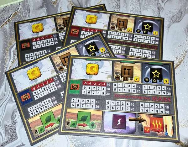 TERRAFORMING MARS - PLAYER BOARDS