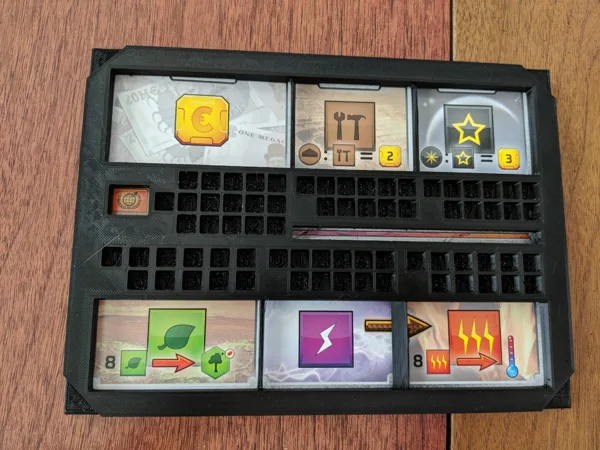 Terraforming Mars player mat holder (stackable)