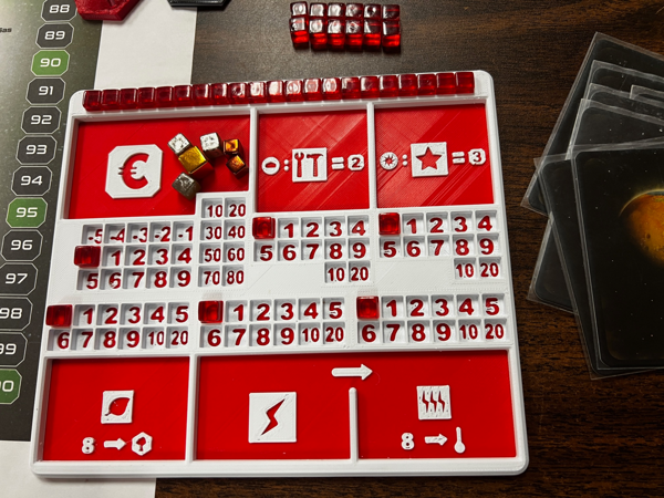 Terraforming Mars Player Tray