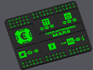 Terraforming Mars player plate