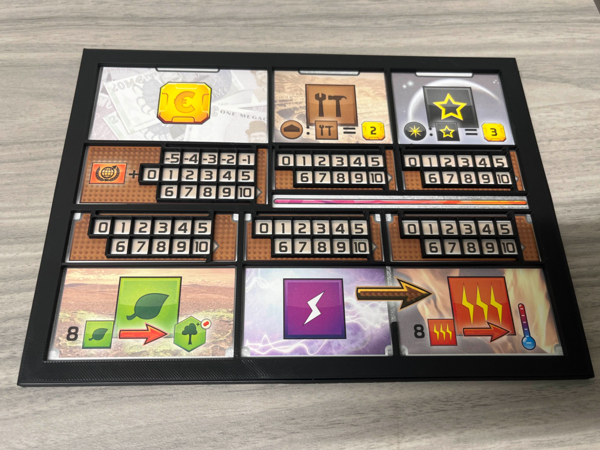 Terraforming Mars Player Board Frame with Tabs