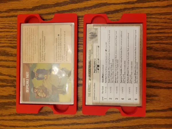 Scenario cards sleeved for js500's Spirit Island Insert