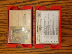 Scenario cards sleeved for js500's Spirit Island Insert